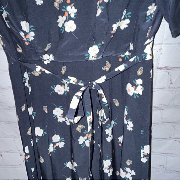 EMERSON FRY JUNEY BUTTON DRESS - BUTTERFLIES MARITIME Size XS - Picture 8 of 10